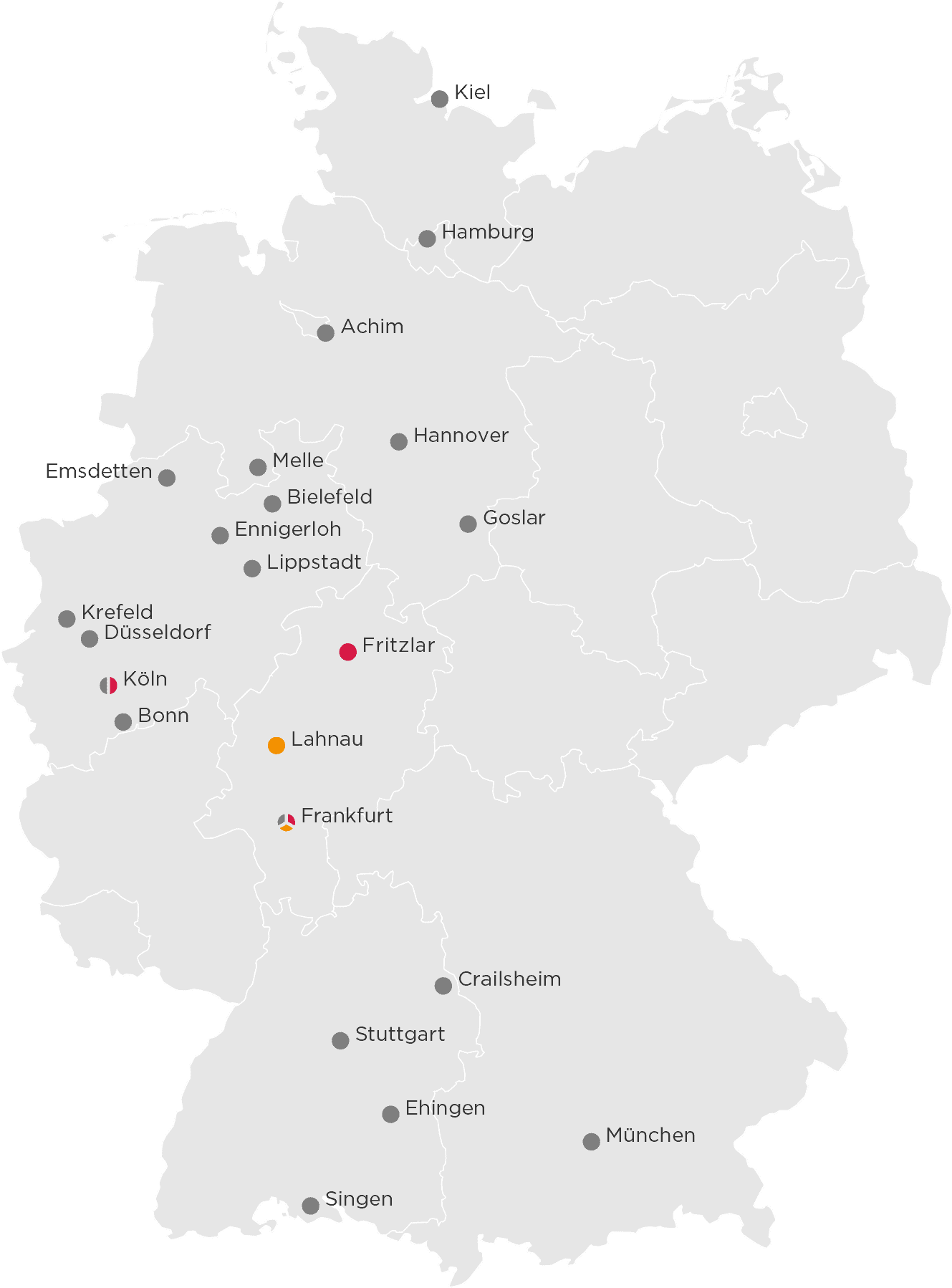 Alle Standorte der BS Gruppe von BleckmnnSchulze PartnerServices im Überblick